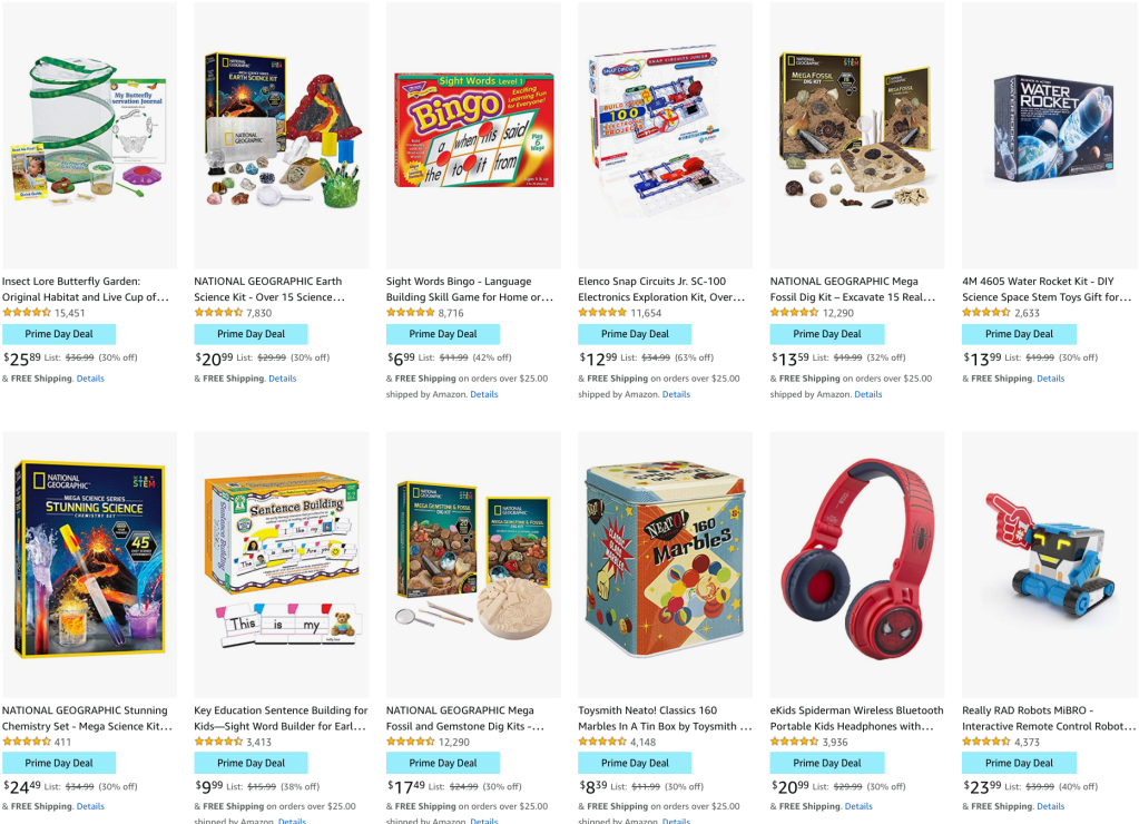 Learning and Technology STEM Toys Amazon Prime Day deals