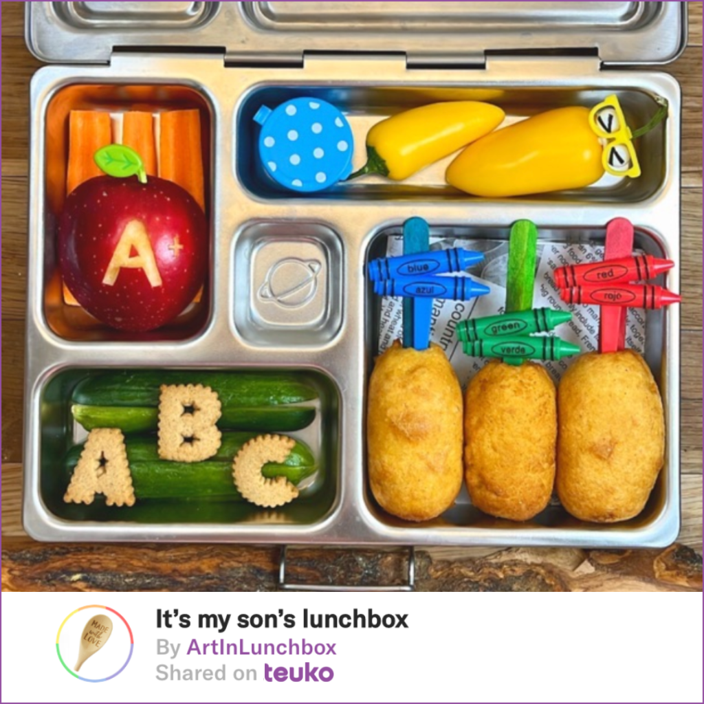 10 Food Ideas celebrating Earth Month for Your Kids’ Lunch with apple