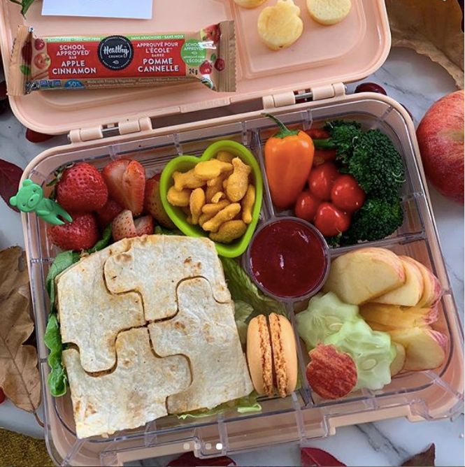 chicken and veggies cheese quesadilla teuko kids lunchbox ideas bento school lunch children food