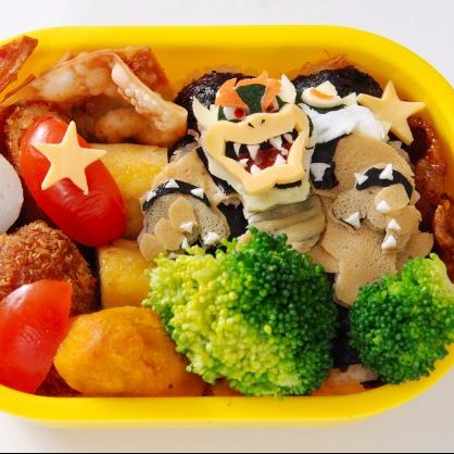 Bowser pancake Teuko lunchbox ideas for kids